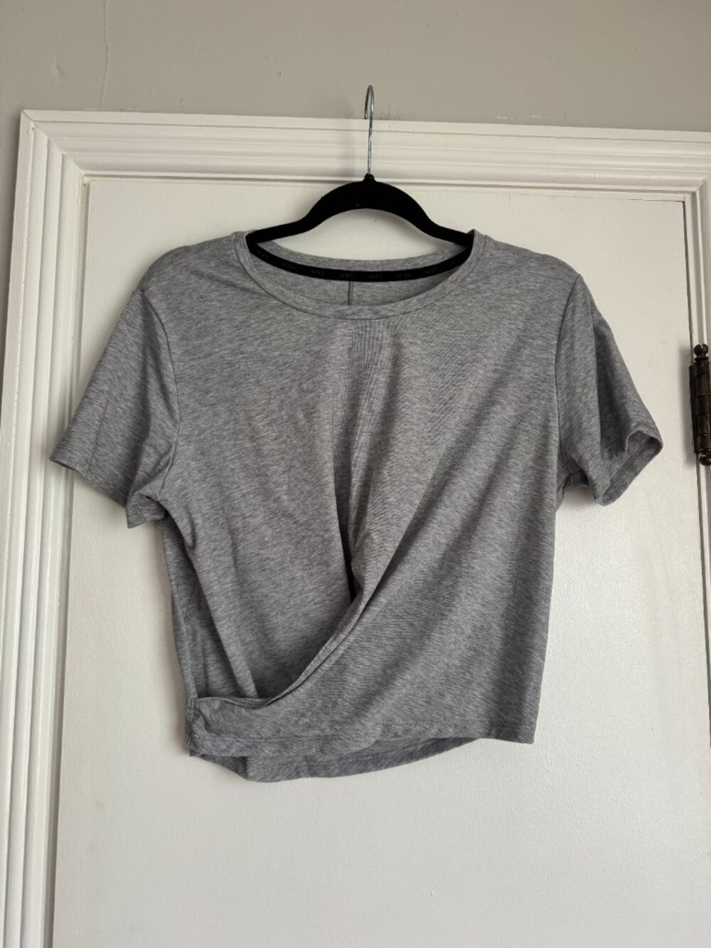 Nike Women's Dri-FIT One Luxe Twist Front Short-Sleeve Top